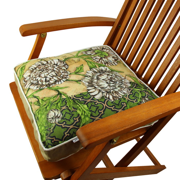 Aberto Design YM1030 Cojín 42x42 cm, 50% Algodón/50% Poliéster, Funda Extraíble y Lavable para Sofá y Hogar, Elegante y Cómodo